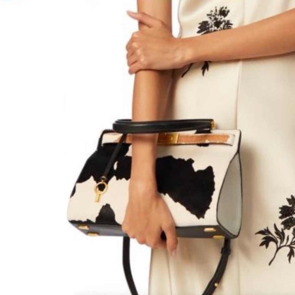 Tory Burch Lee Radziwill calf Hair Satchel